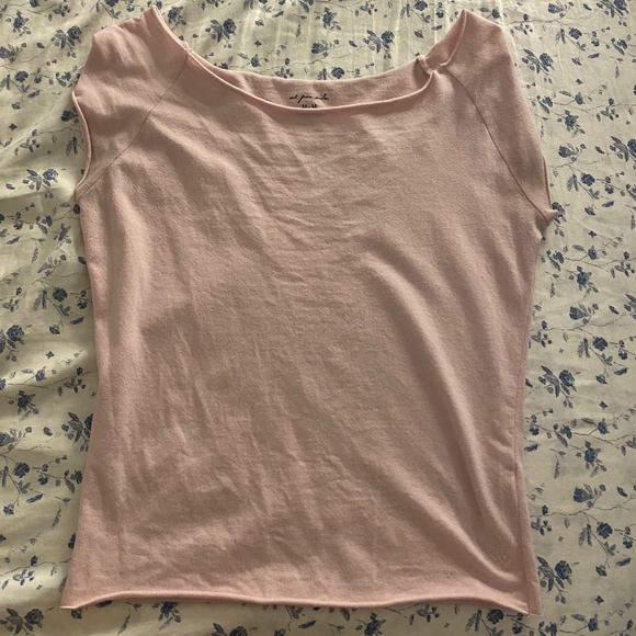 Urban Outfitters Out From Under Cotton Compression Boatneck Tee - Picture 1 of 3